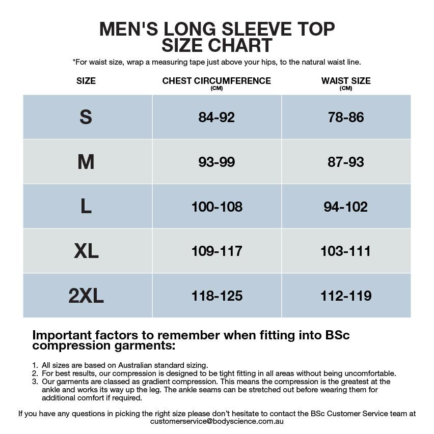 Athlete Compression Long Sleeve Top Mens Black