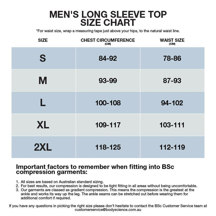 Athlete Compression Long Sleeve Top Mens Black