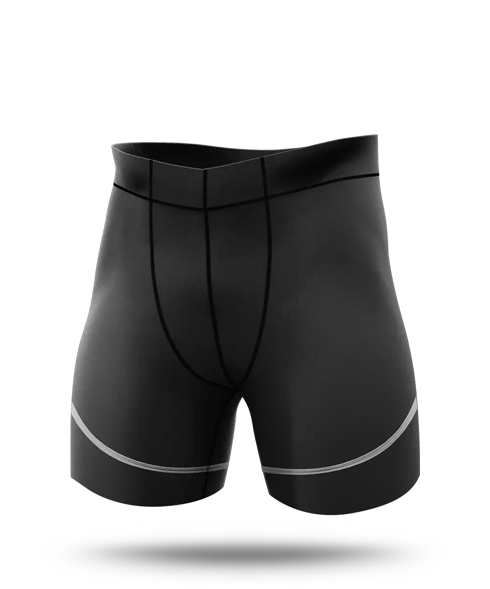 Athlete Compression Half Quad Shorts Mens