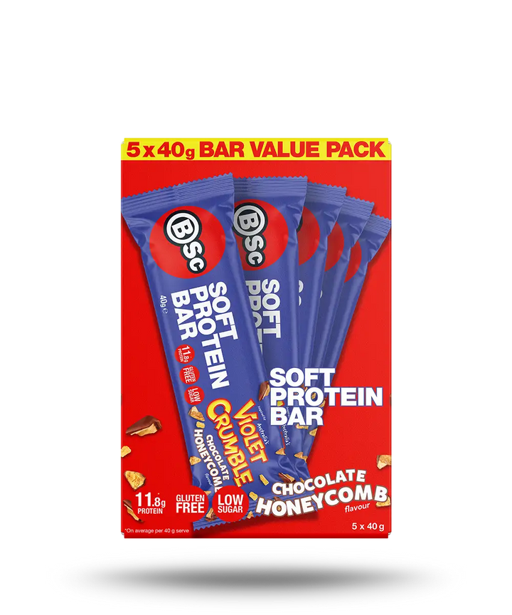 BSc x Violet Crumble Soft Protein Bar Multi-Pack