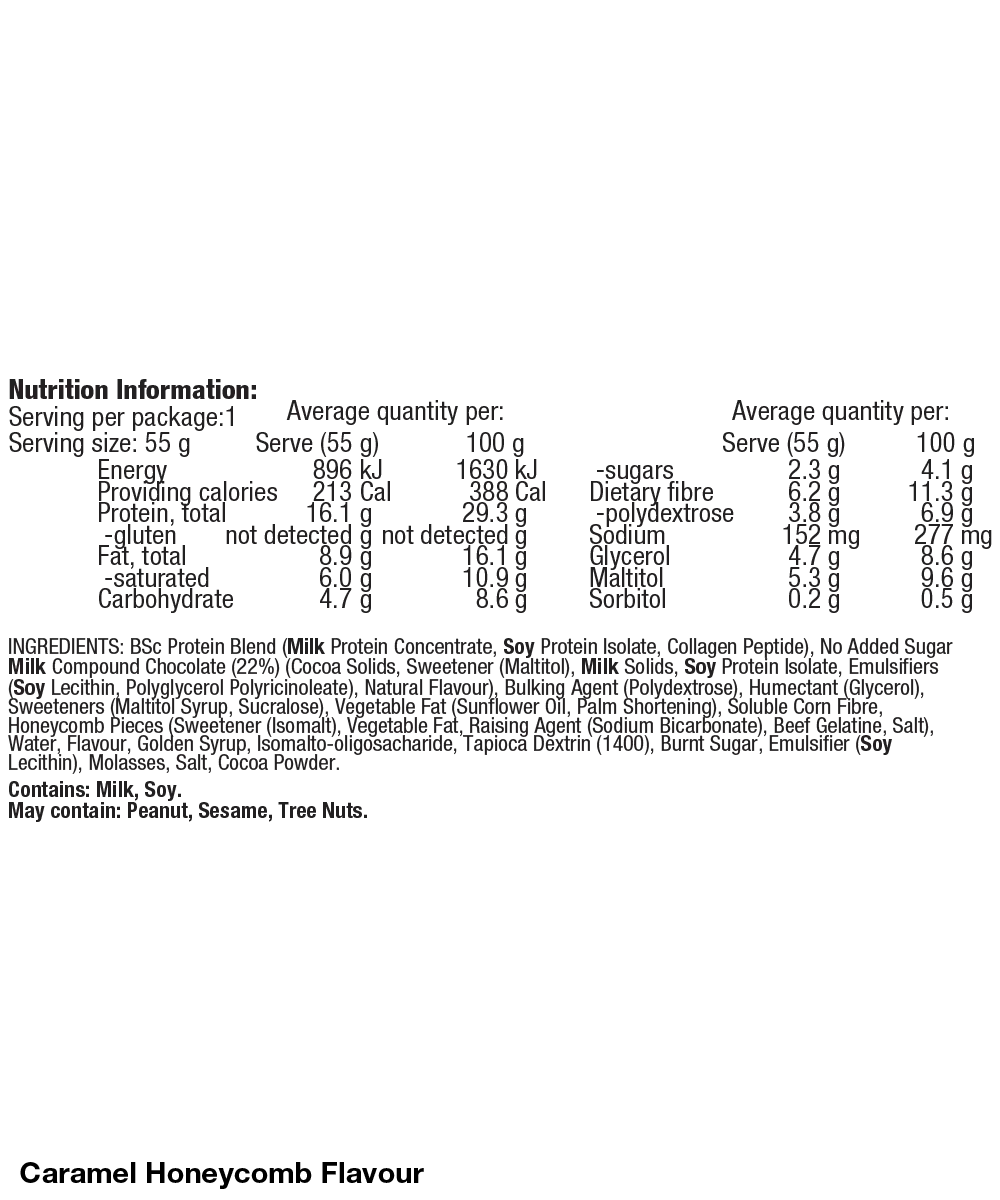 BSc x Violet Crumble Soft Protein Bar