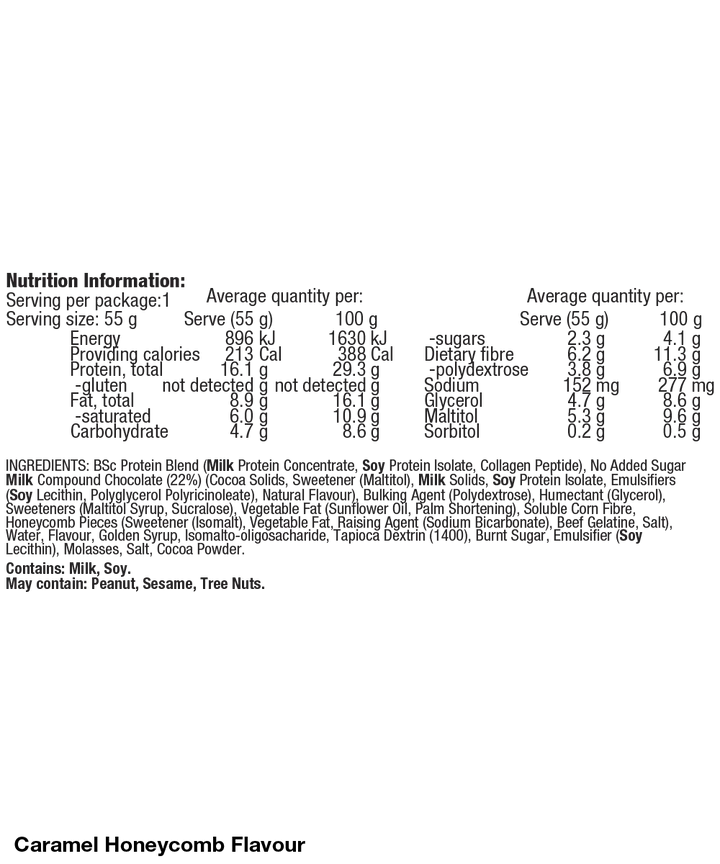 BSc x Violet Crumble Soft Protein Bar