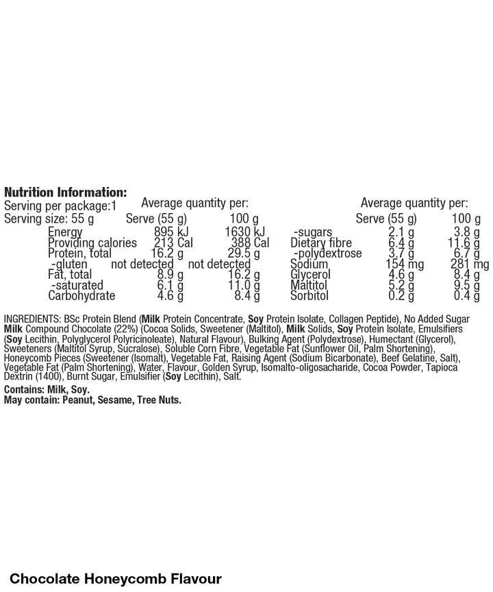 BSc x Violet Crumble Soft Protein Bar