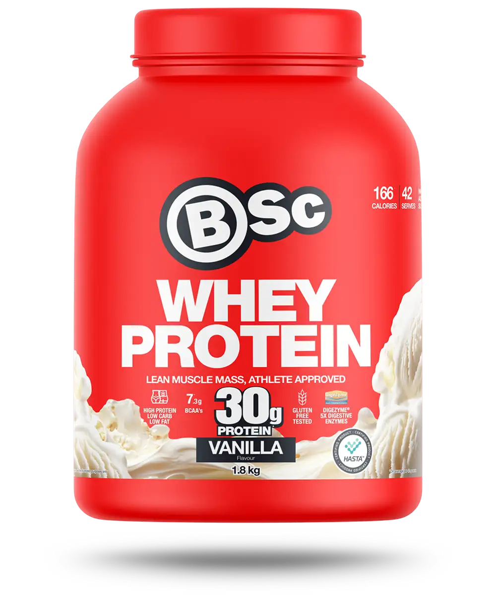 BSc Whey Protein Powder 1.8kg Vanilla Jar