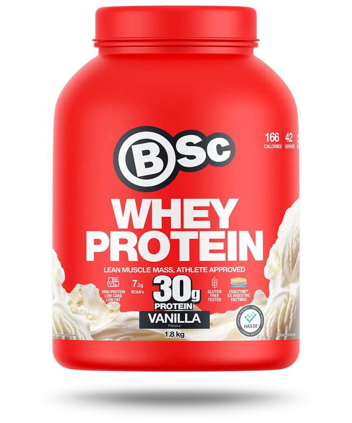 BSc Whey Protein Powder 1.8kg Vanilla Jar