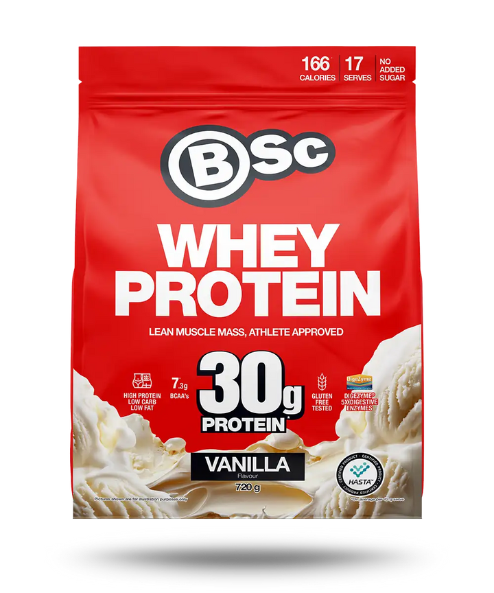 BSc Whey Protein Powder 720g Vanilla