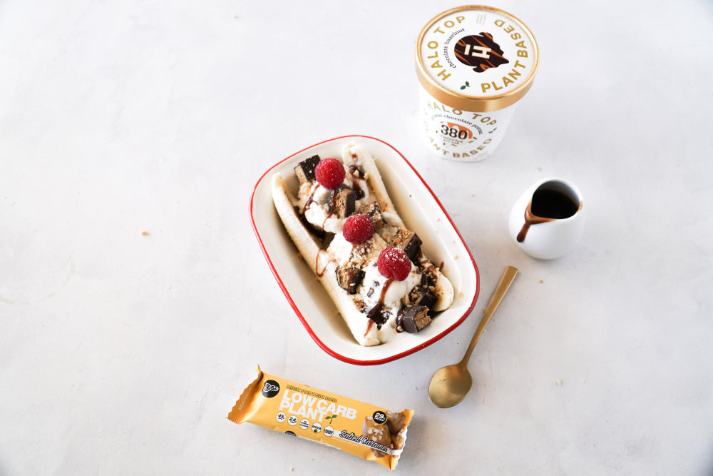 Salted Caramel Pretzel Banana Split