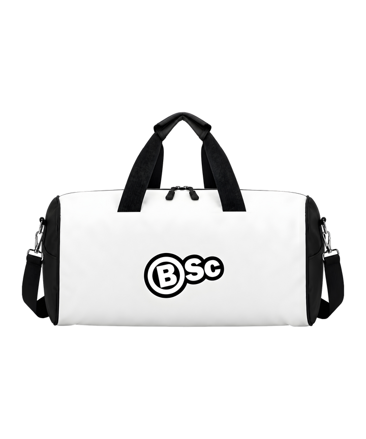 BSc Training Duffle Bag in White, back view