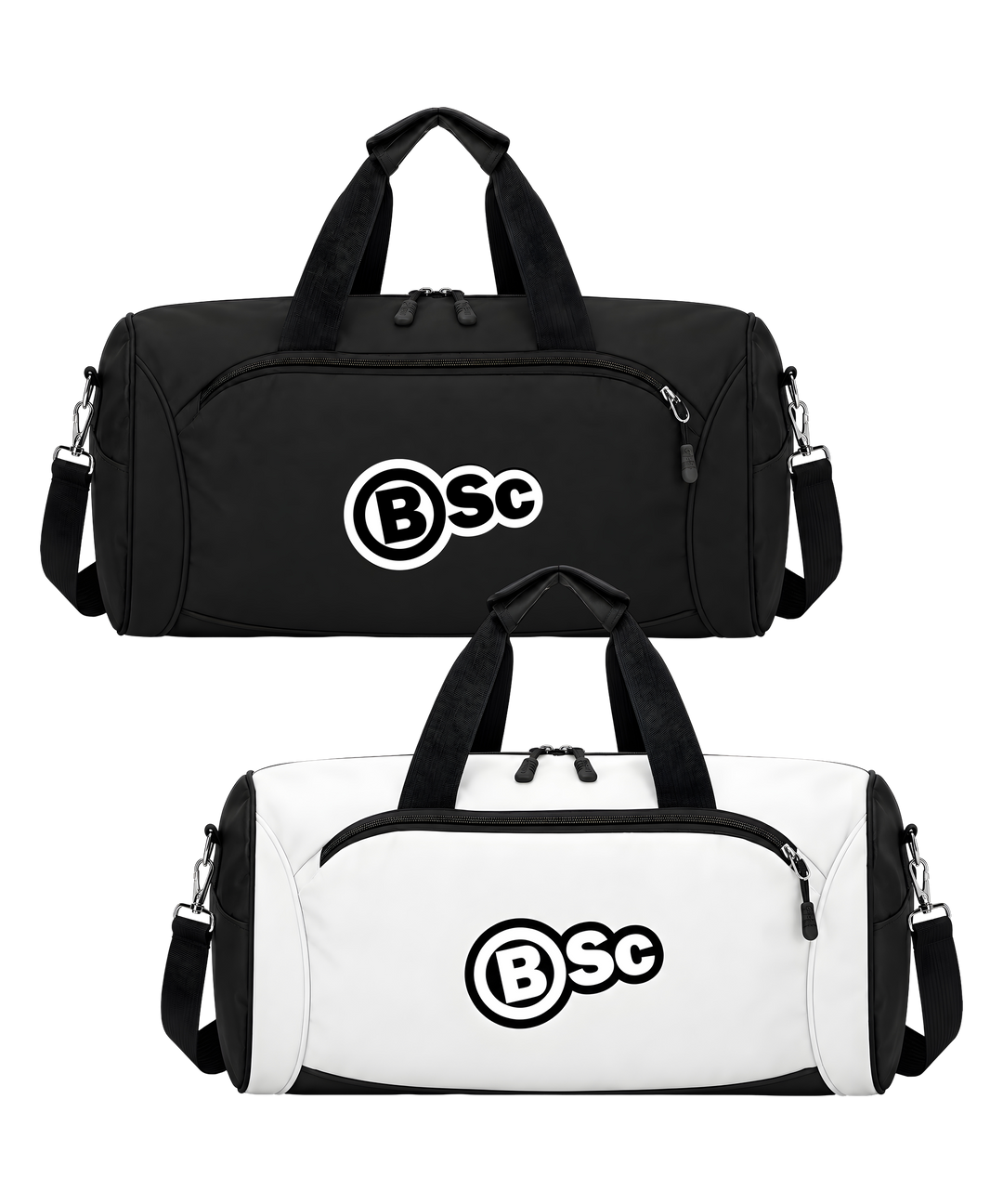 BSc Training Duffle Bag in Black and White