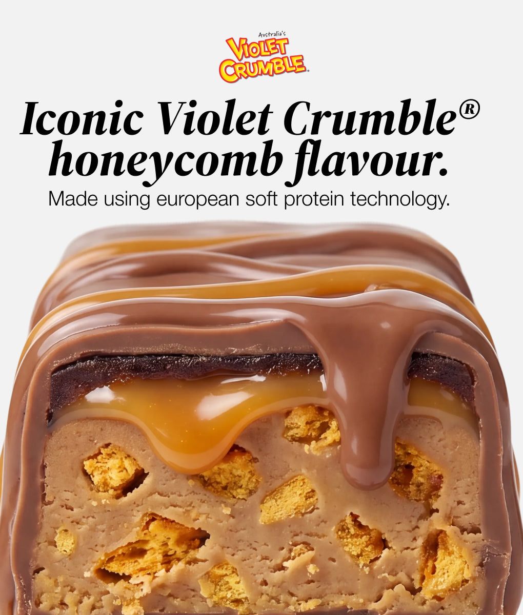 BSc x Violet Crumble Soft Protein Bar 12 Pack