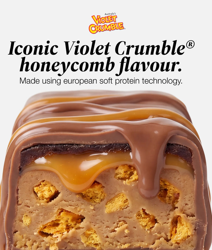 BSc x Violet Crumble Soft Protein Bar 12 Pack