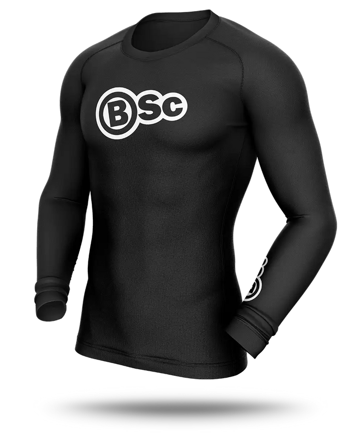 Athlete Compression Long Sleeve Top Mens Black