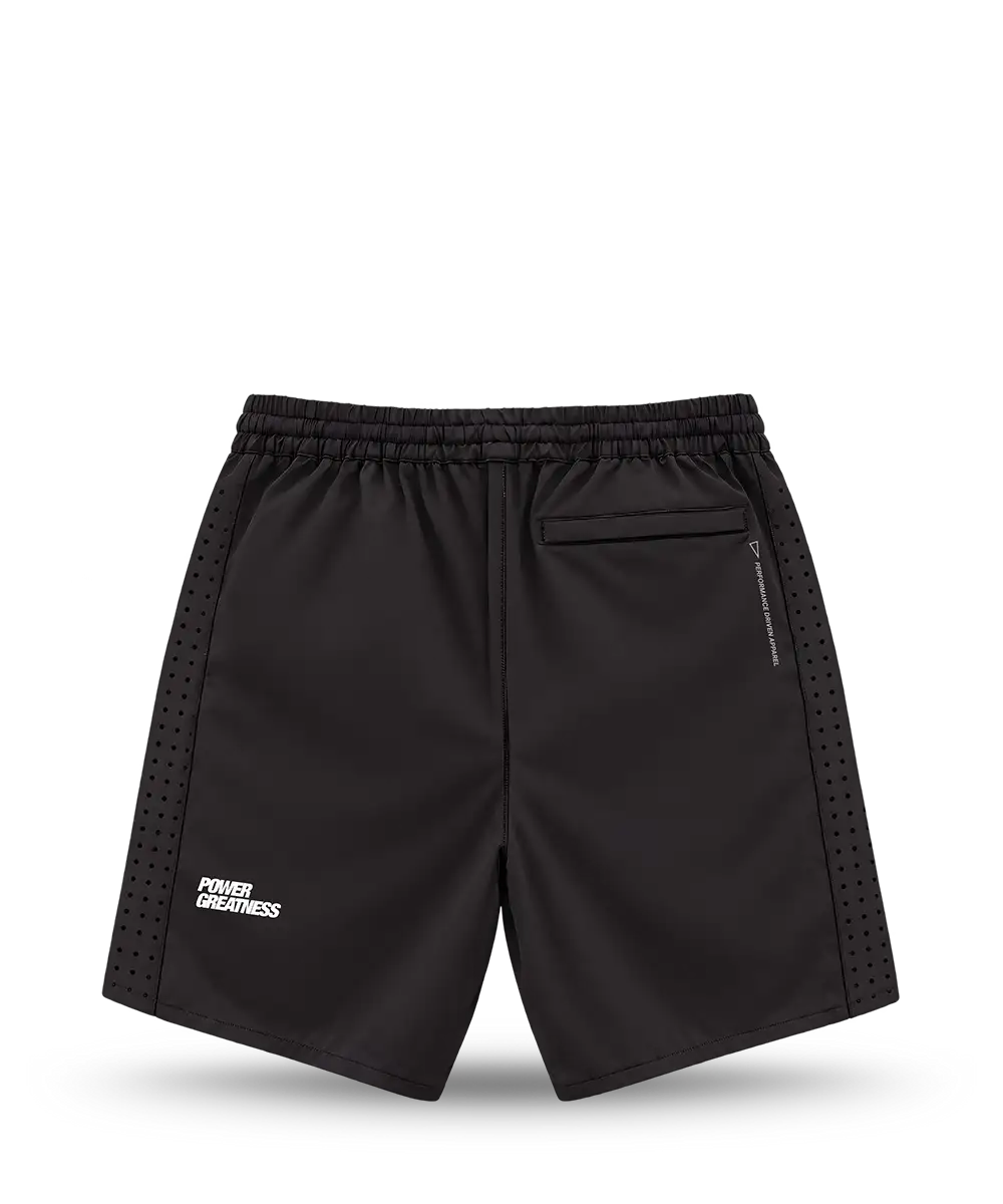 BSc Men's Performance Shorts in black, back view