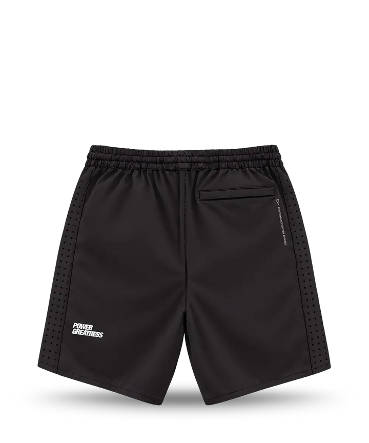 BSc Men's Performance Shorts in black, back view