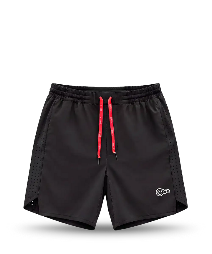 BSc Men's Performance Shorts in black, front view