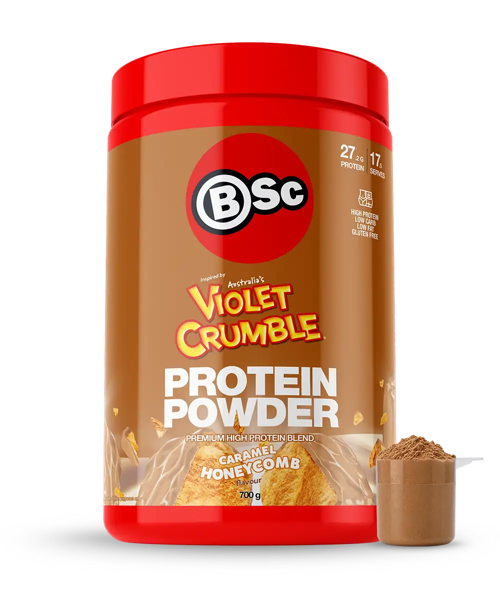 BSc x Violet Crumble Protein Powder - 700g Caramel Honeycomb