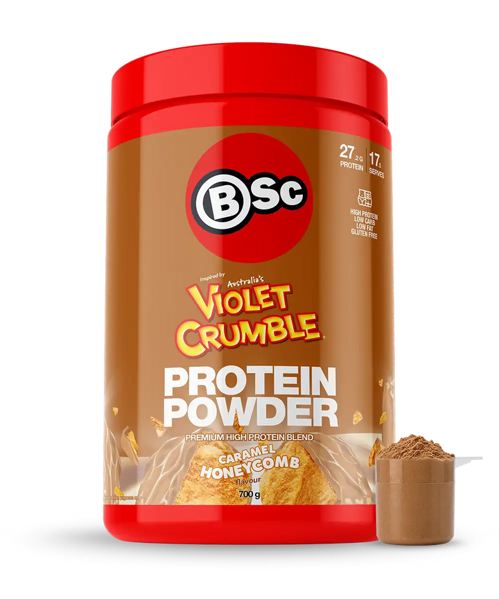BSc x Violet Crumble Protein Powder - 700g Caramel Honeycomb