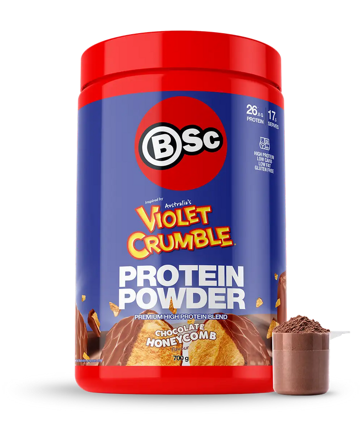 BSc x Violet Crumble Protein Powder - 700g Chocolate Honeycomb