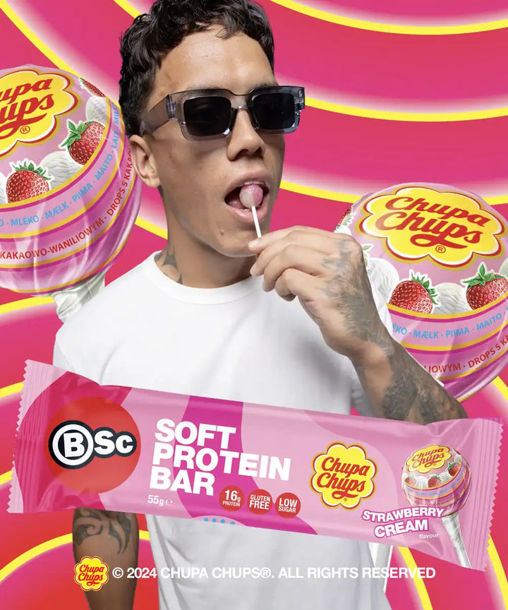 BSc x Chupa Chups Soft Protein Bar