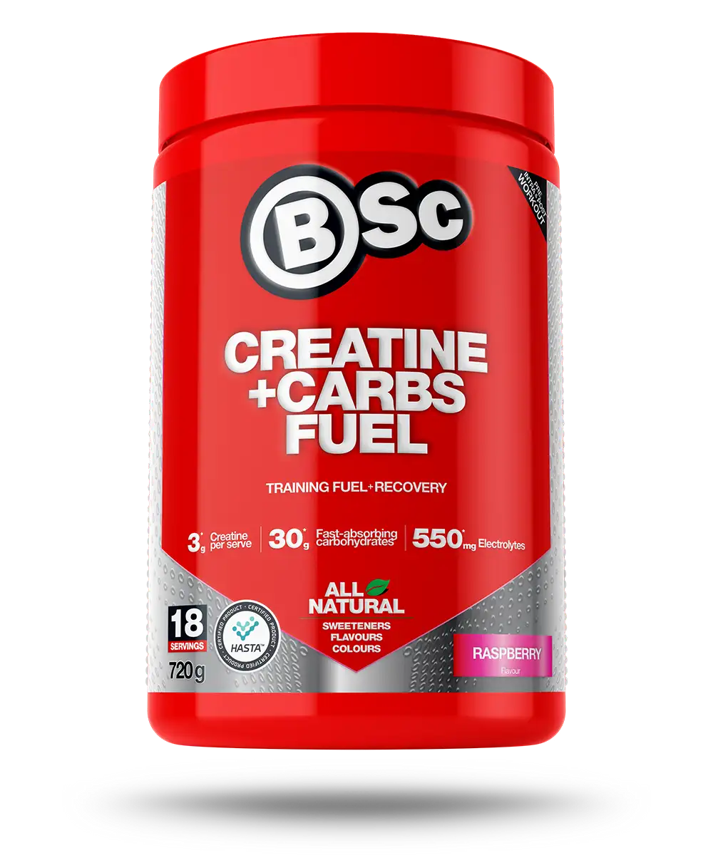 BSc Creatine + Carbs Fuel 720g Raspberry