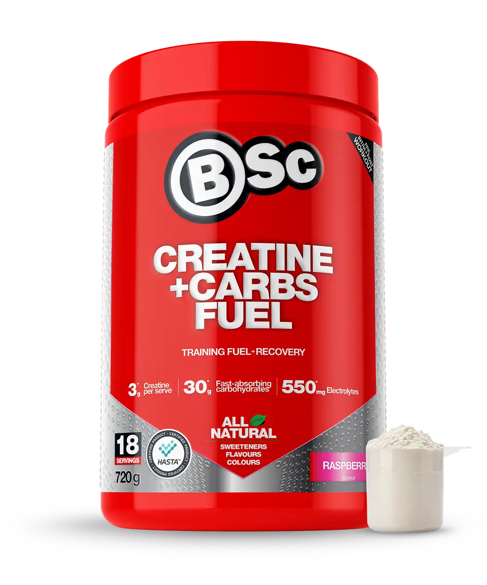 BSc Creatine + Carbs Fuel 720g Raspberry