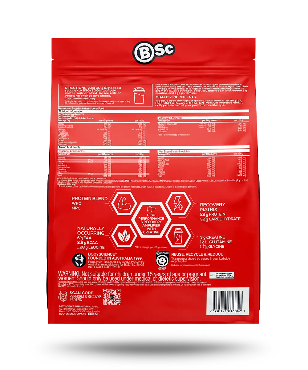 Perform & Recover Protein – BSc