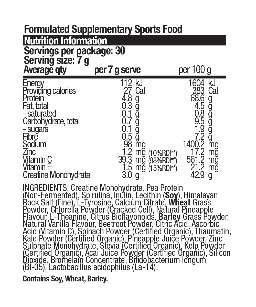 Performance Greens + Creatine