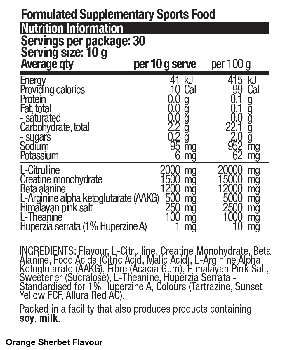 PUMP Non Stim Pre-Workout