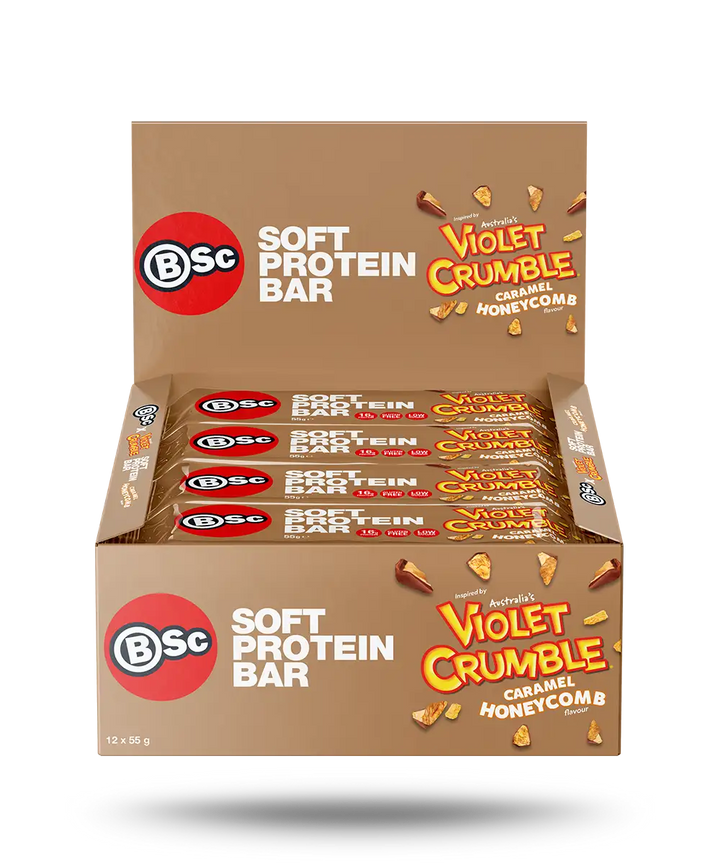 BSc x Violet Crumble Soft Protein Bar