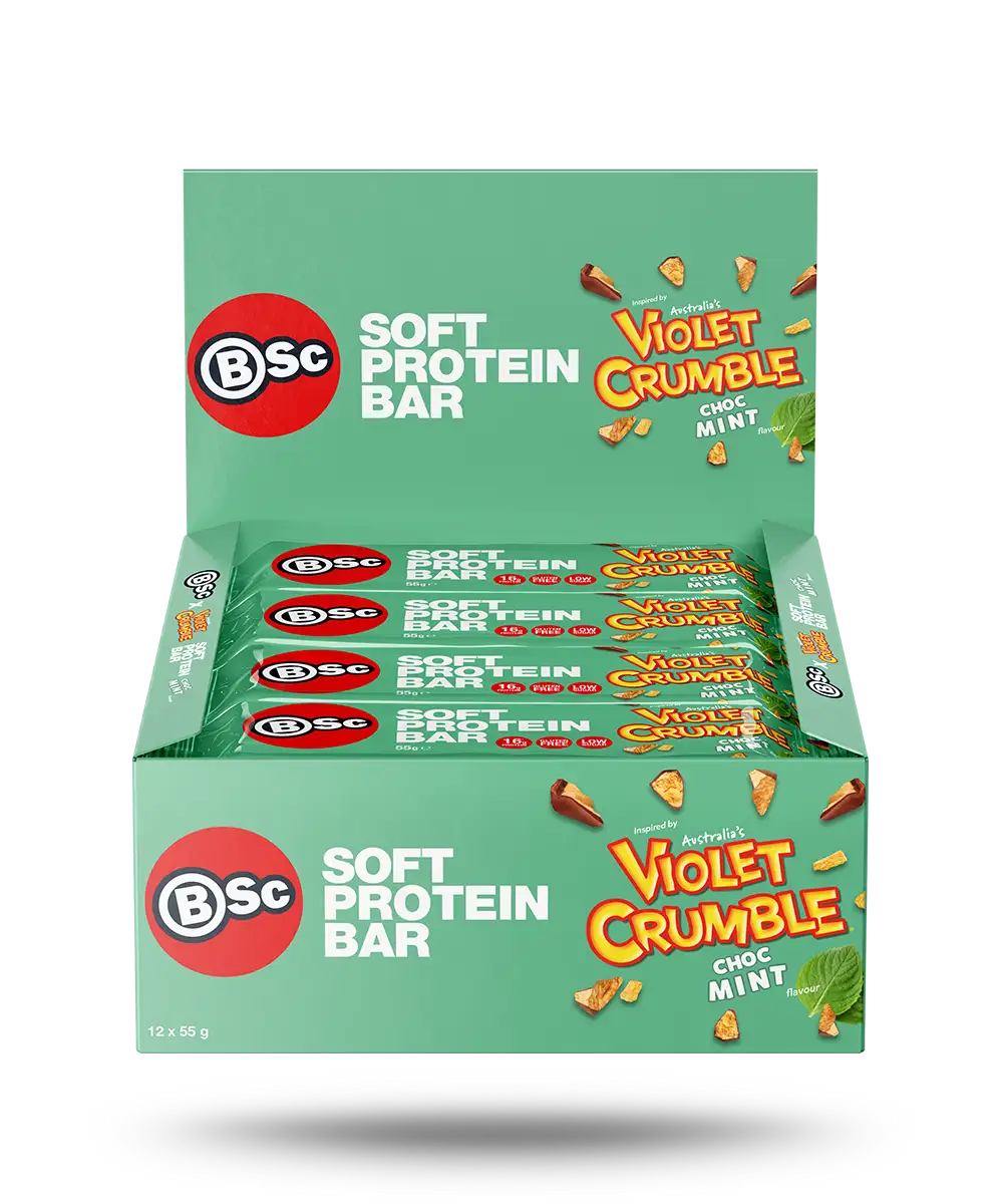 BSc x Violet Crumble Soft Protein Bar