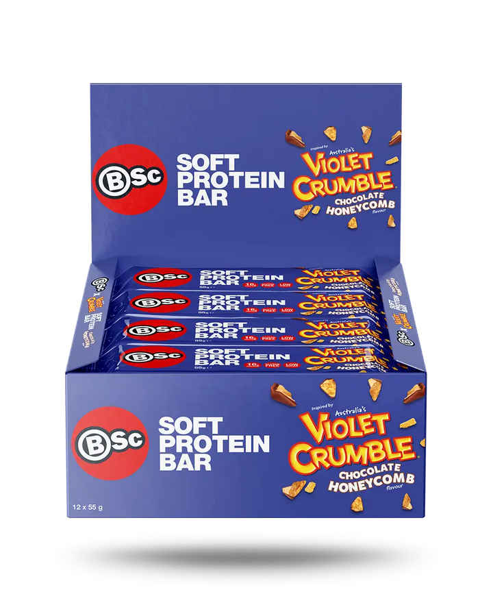 BSc x Violet Crumble Soft Protein Bar