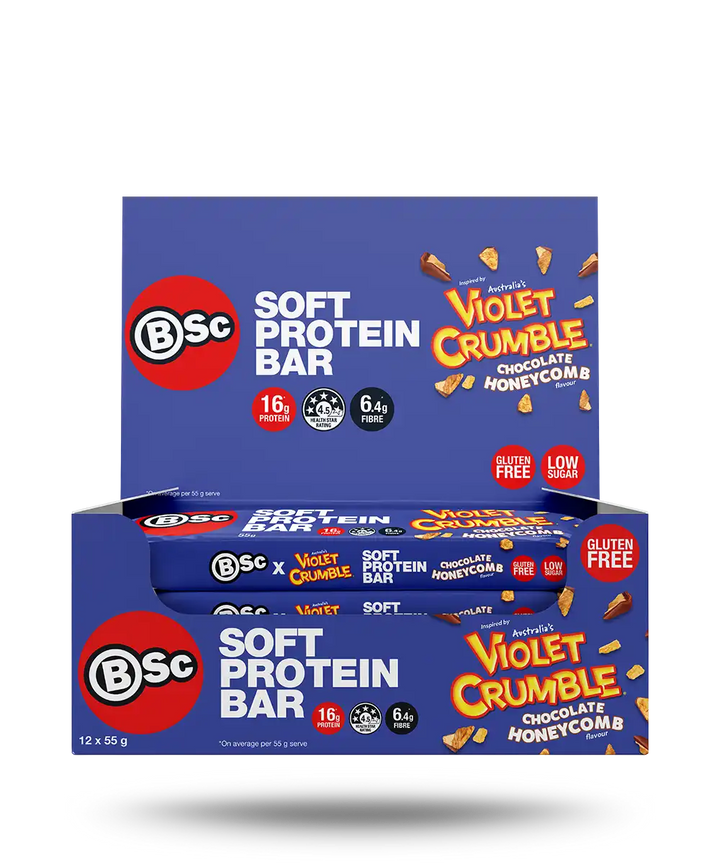 BSc X Violet Crumble Soft Protein Bar