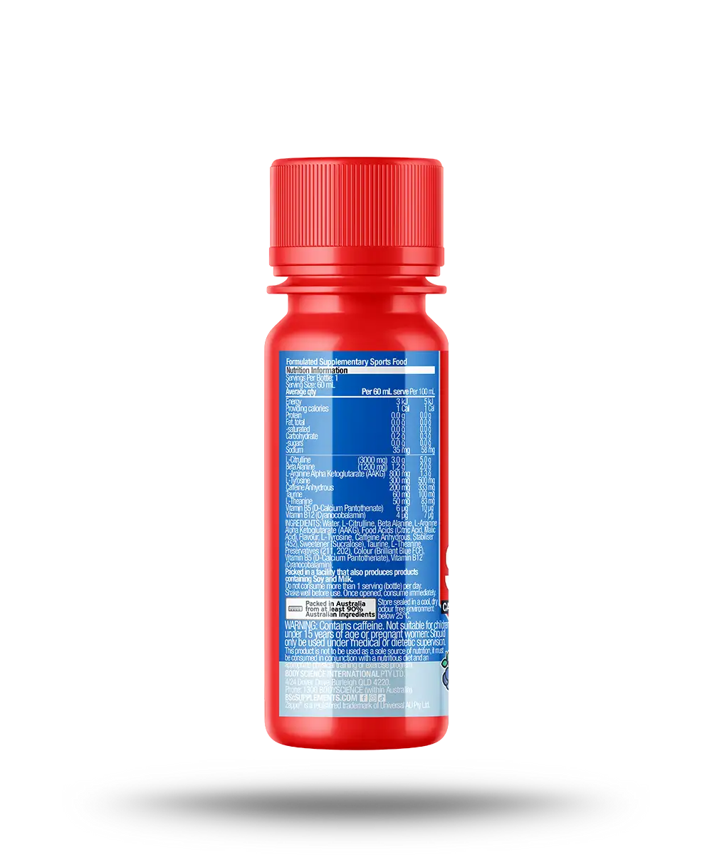 BSc Pre-Workout Shot Zappo