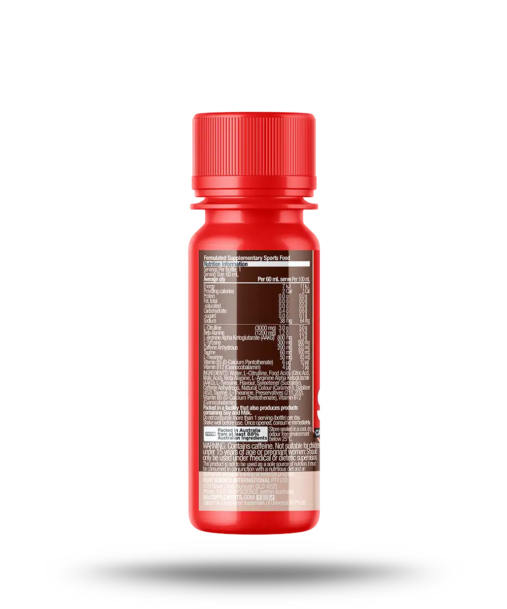 BSc Pre-Workout Shot Zappo