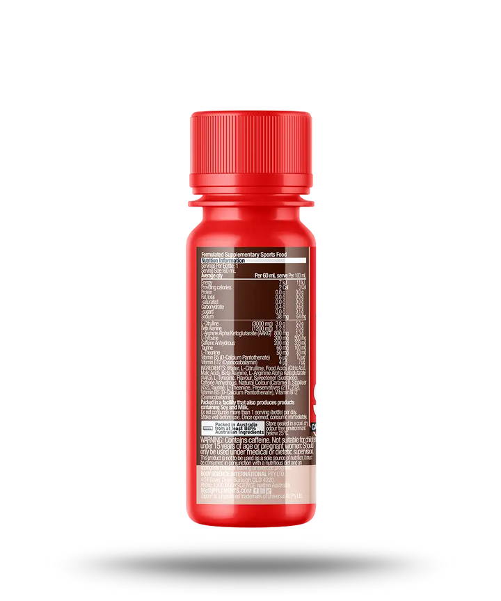 BSc Pre-Workout Shot Zappo