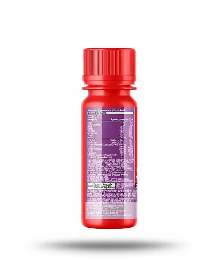 BSc Pre-Workout Shot Zappo